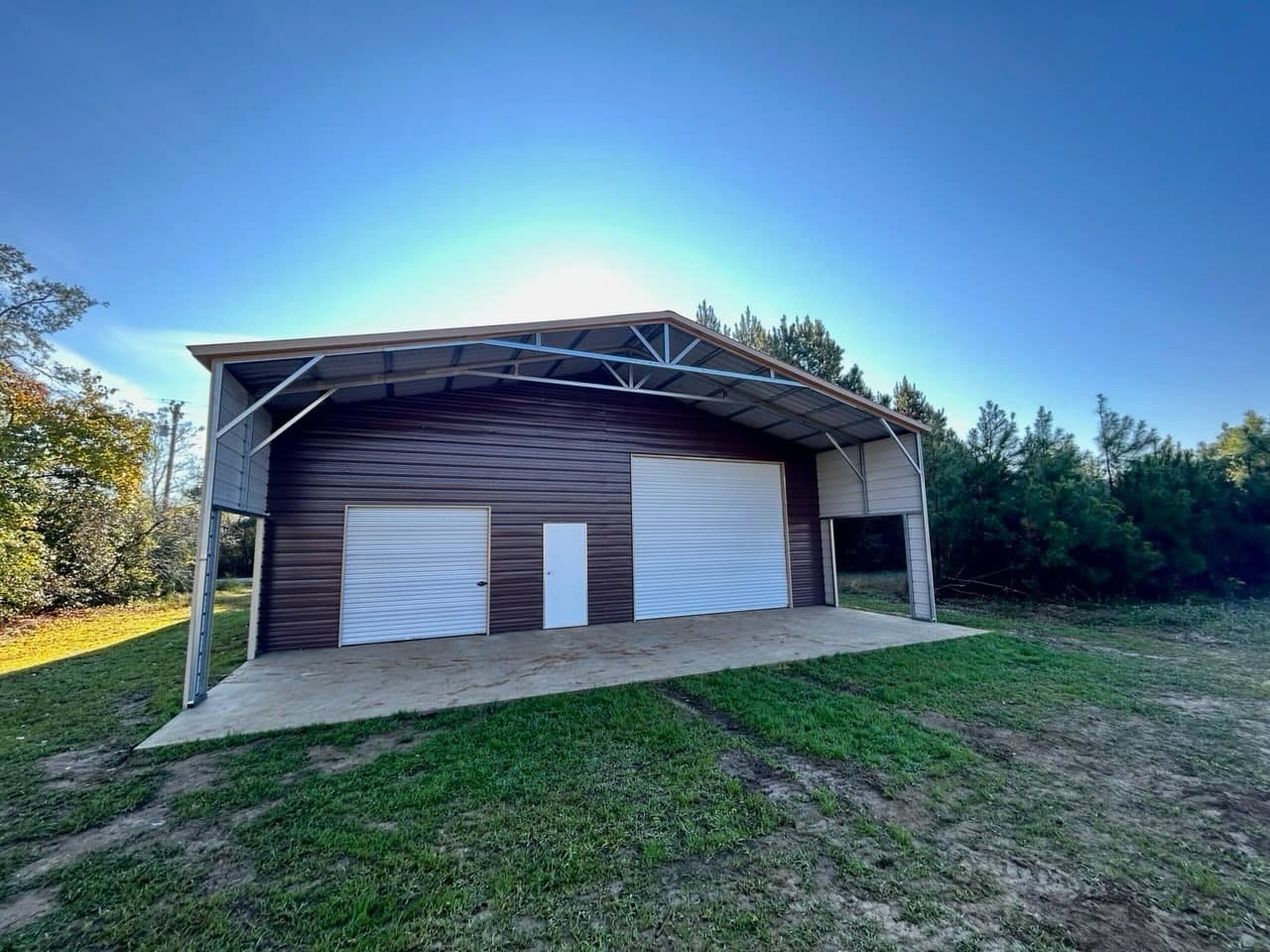 Large Vertical Roof Garage | Betts Metal Buildings